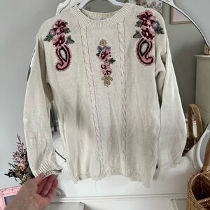 Vintage cottage core sweater